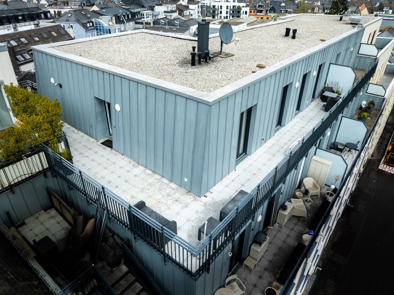 Building exterior — aerial view